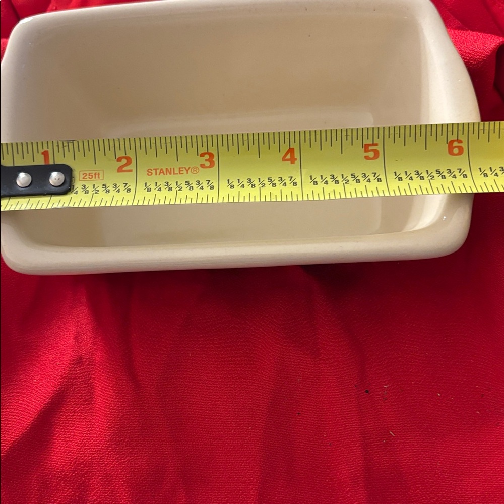 Cream Rectangular Ceramic Dish - Picture 4 of 5